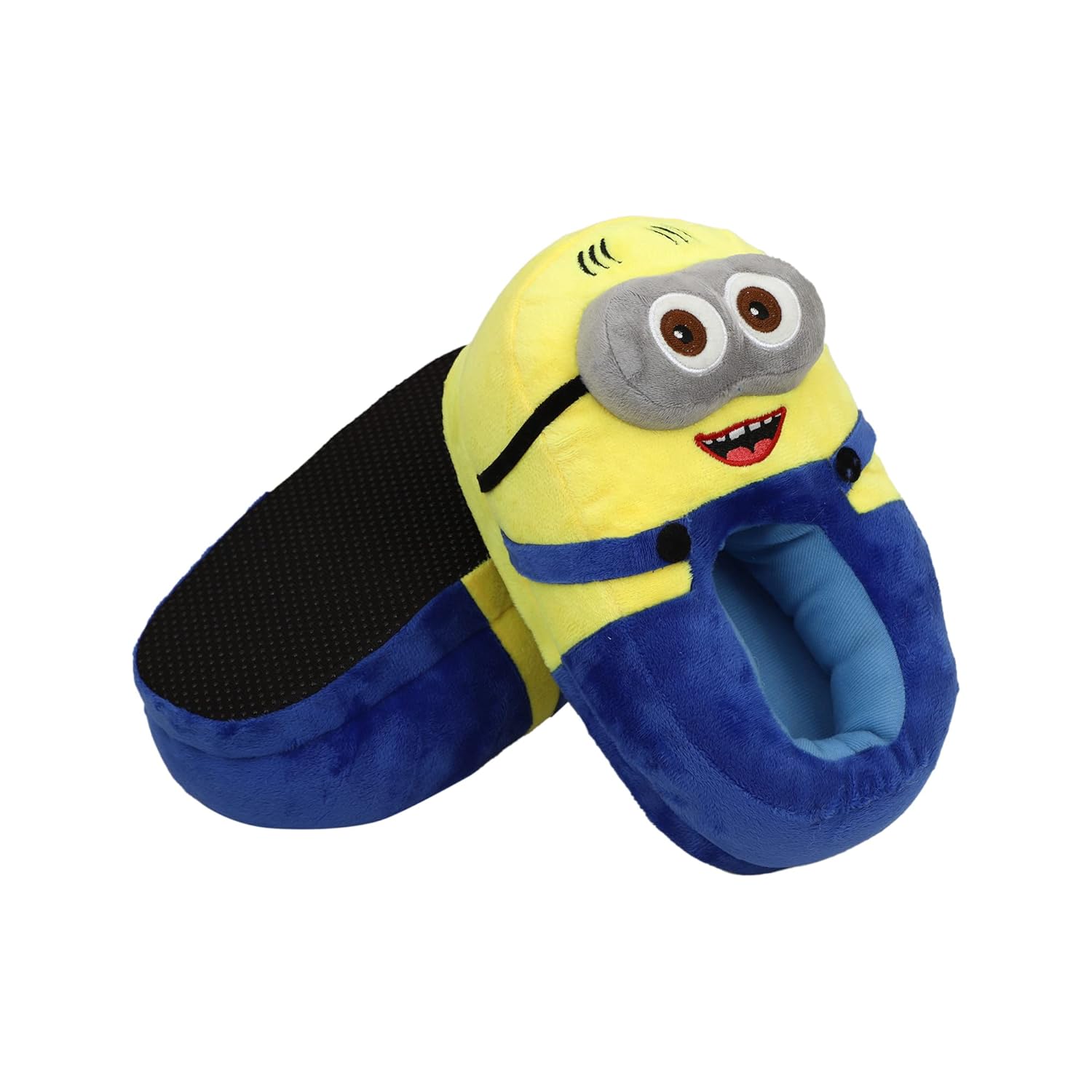 Qualtos Minin Bedroom Home Plush Slipper Shoes Free Size For Adult And Kids (Plush Shoes,blue,yellow) 3 71uMbcbVppL. SL1500