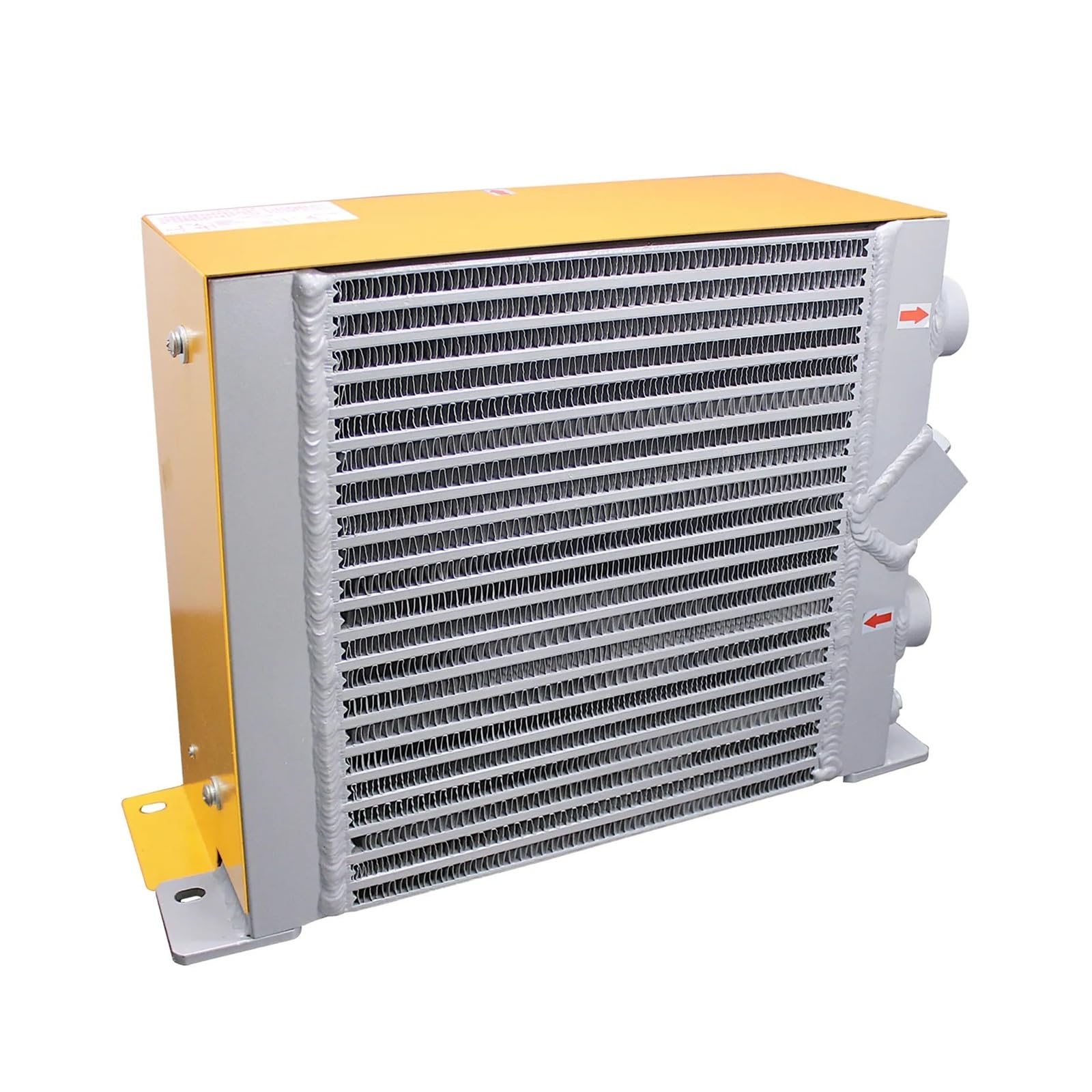 Radiatore idraulico raffreddatore d'aria con valvola di bypass della contropressione AH1012T1-CA 100L/min Raffreddamento Escavatore Ampia area di dissipazione del calore(DC12V)