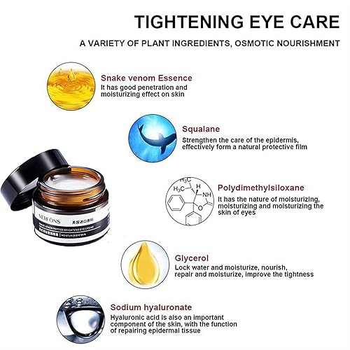 Miniatura 7 de Verfons Snake Venom Peptide Crema de ojos antiarrugas Verfons Crema reafirmante para ojos - Verticalox Crema de ojos reafirmante temporal - Bolsas