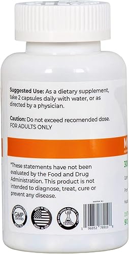 Miniatura 3 de Complejo de magnesio SOS cápsulas de 300 mg de glicinato de magnesio, magnesio Aquamin y citrato de magnesio para relajación muscular y sueño, alta