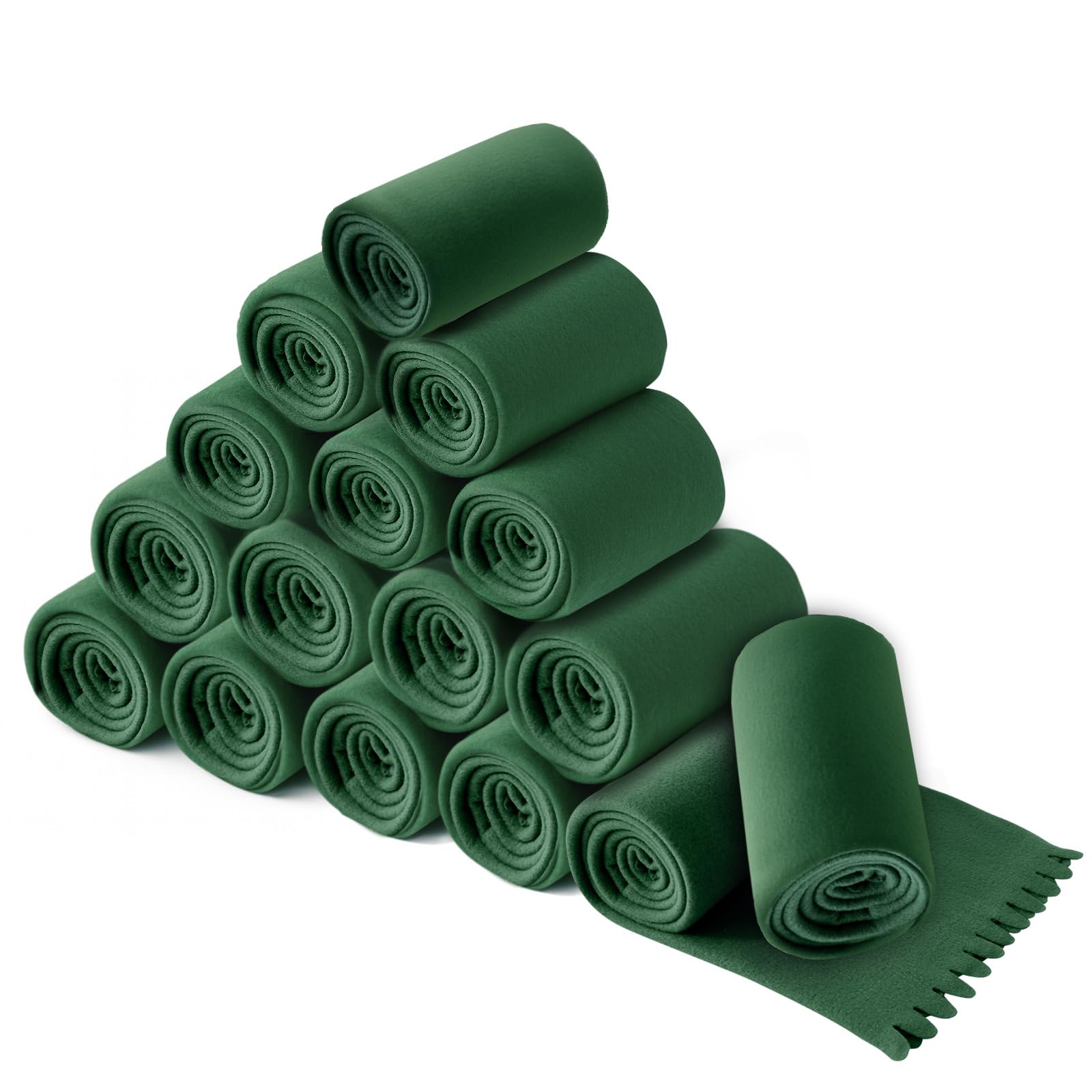 wometo Lot de 16 couvertures polaire Wave - 120 x 160 cm - Certifié Öko-Tex