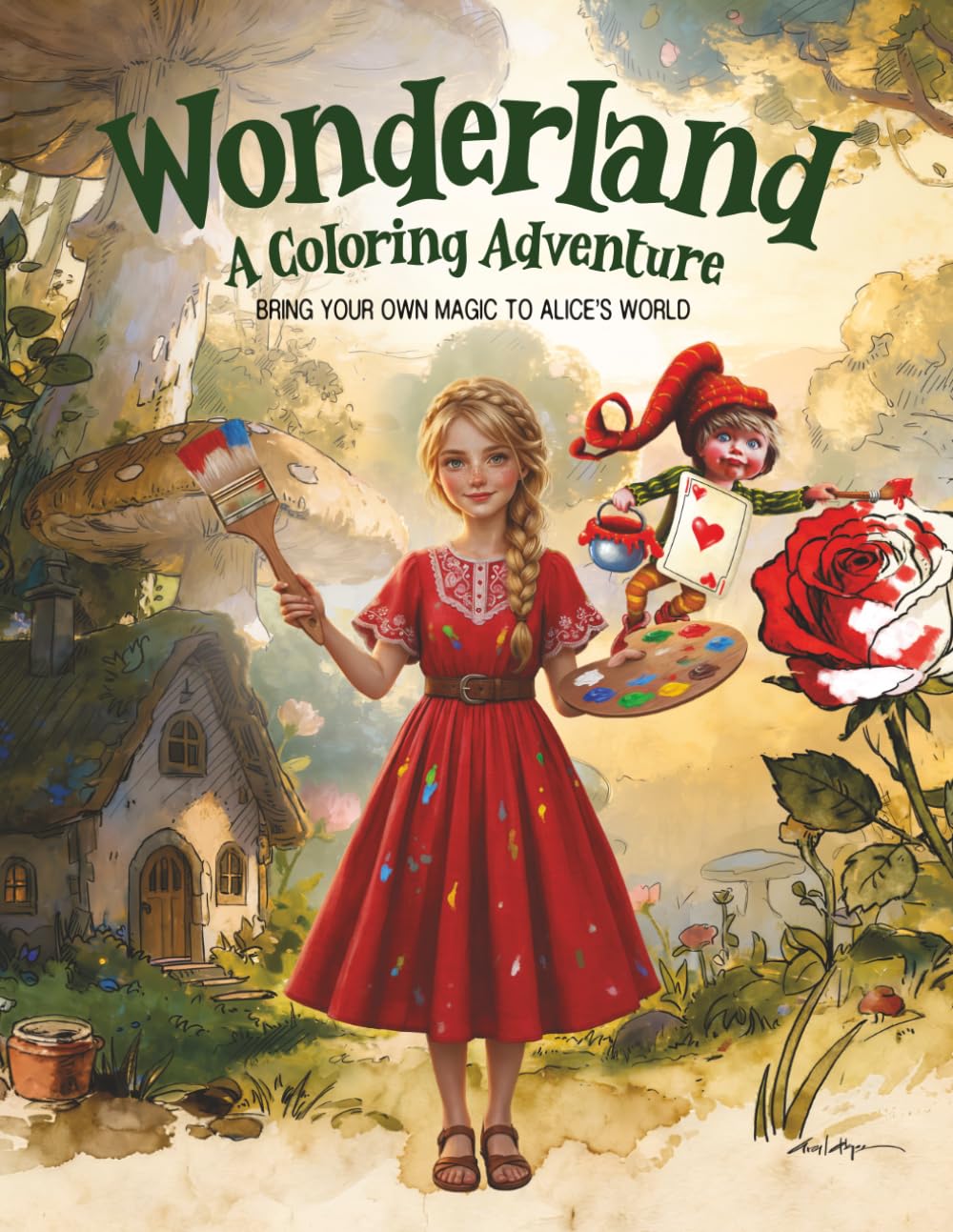 Wonderland: A Coloring Adventure: Bring your own magic to Alice's world