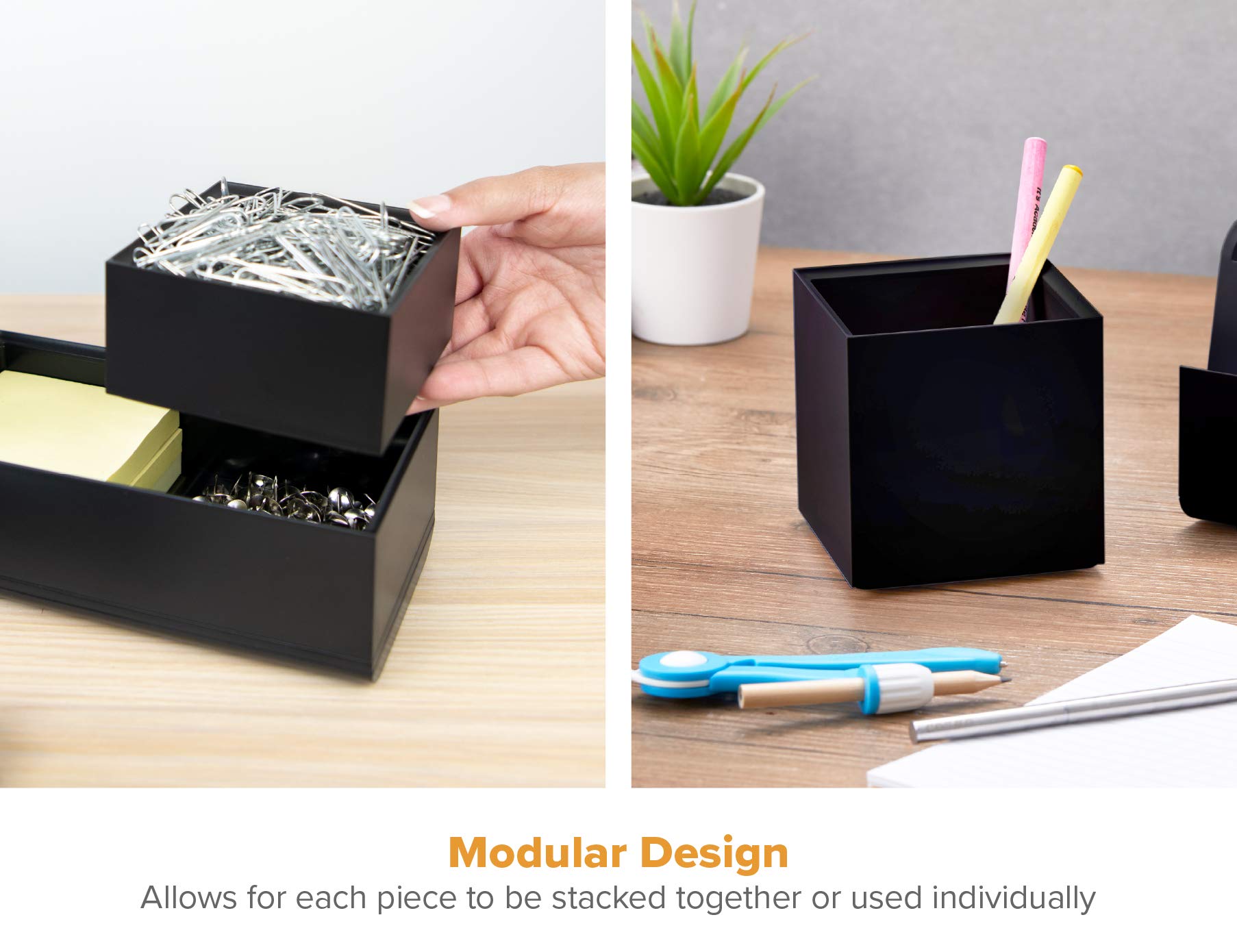 Bostitch Office Konnect Organizer da scrivania nero