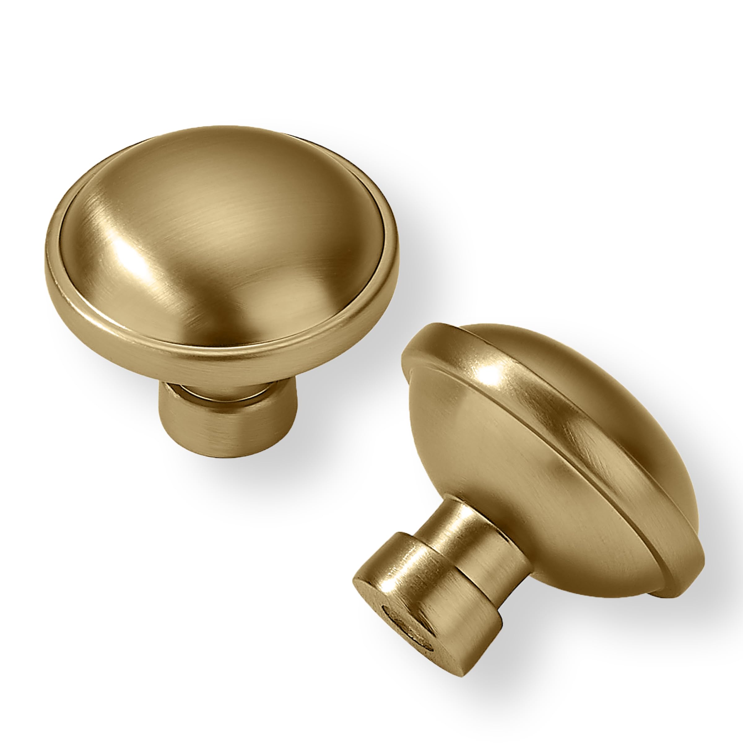 KHTUMEWARE 10 Pack Drawer Pulls 1-1/4 Inch Kitchen Cabinet Knobs Solid Round Dresser Drawer Knobs Dresser Knobs Drawer Knobs Simple Cabinet Hardware for Cupboard Drawer Pulls image