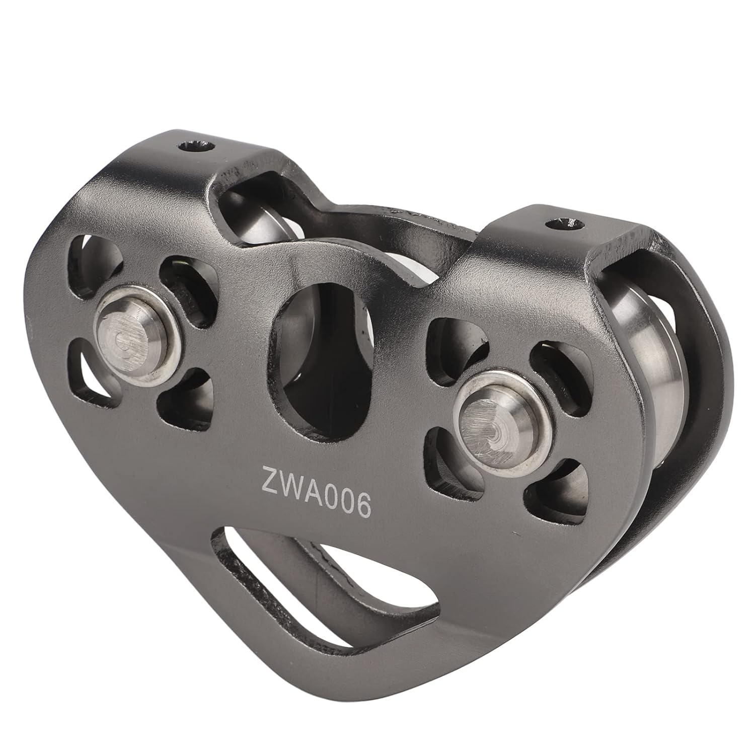 Tandem Dual Cable Trolley, ZJchao Zipline Swivel Pulley Rock Climbing Aluminum with Dual Trolley for Mountaineering