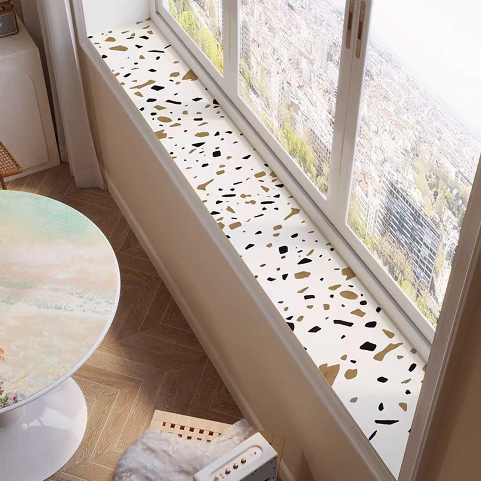 Tapis antidérapant à séchage rapide pour rebord de fenêtre et balcon – Tapis de cuisine et de bain rembourré (15 x 160 cm) – Parfait pour une décoration d'intérieur élégante et confortable