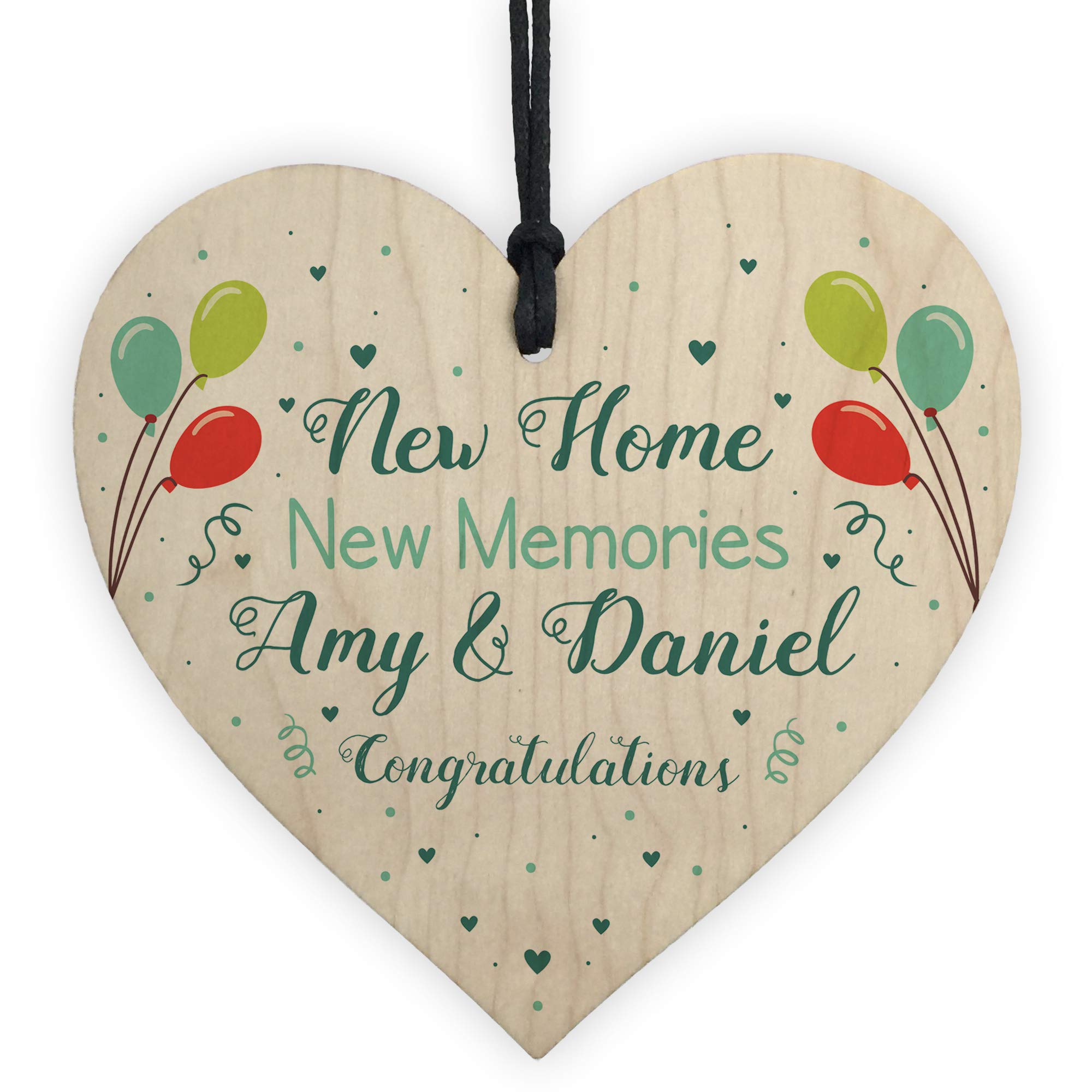 Red Ocean Personalised New Home Housewarming Gift First Plaque Sign Moving Memories House