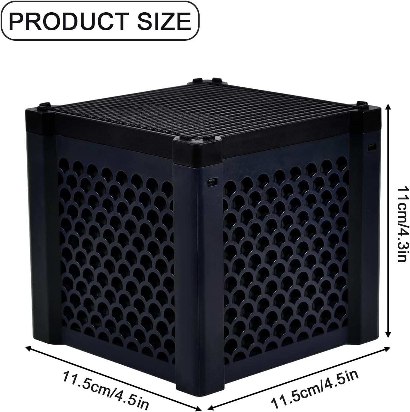 Eagles Eco-Aquarium Water Trough Purifier Cube, Activated Carbon Filter Media with Shell Honeycomb Charcoal Cube for Fish Tank, Horse Troughs, Ponds, Livestock Tanks, Water Tan (2pc)