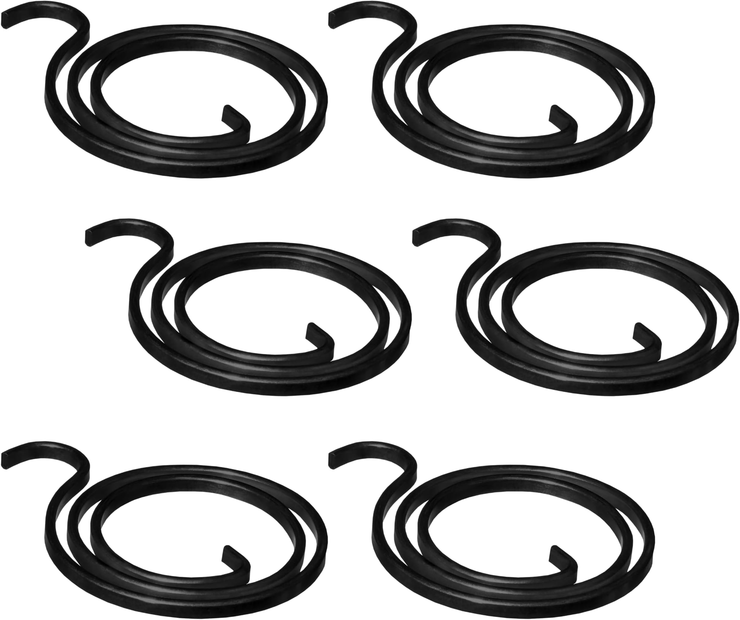SAMTEK 6Pcs Door Handle Springs, 2.5 Turn Coil Door Handle Springs Repair Kit Replacement Springs for Doors 2.5mm Thick Home Door Handle Internal Coil Repair Spring, Spring Replacement for Doors