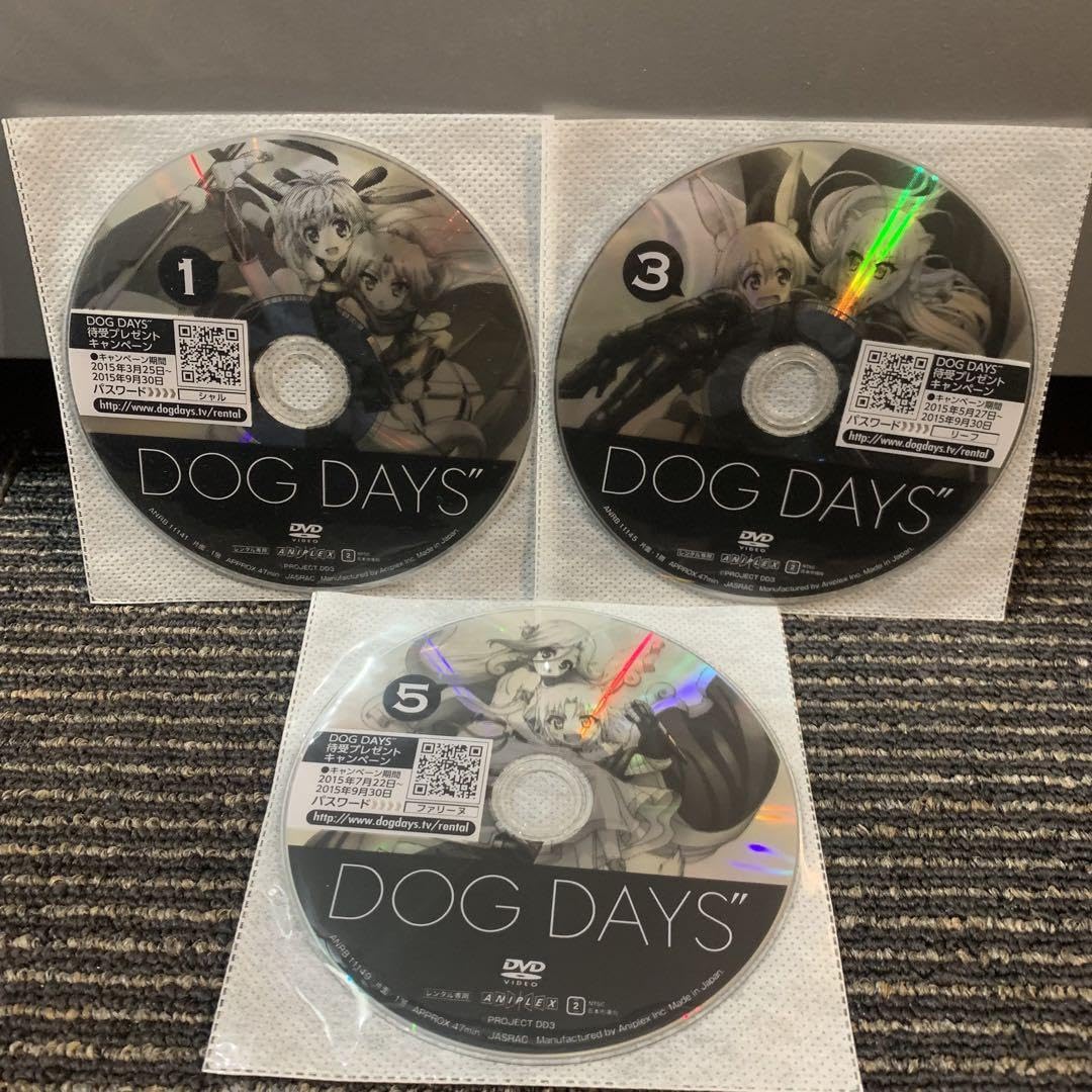 全巻セット【中古】DVD▼DOG DAYS ドッグデイズ(18枚セット) 全6巻 + DOG DAYS’ 全6巻 + DOG DAYS’’ 全6巻 レンタル落ち DVD『 ドッグデイズ 』全6巻(ケースなし) - メルカリ