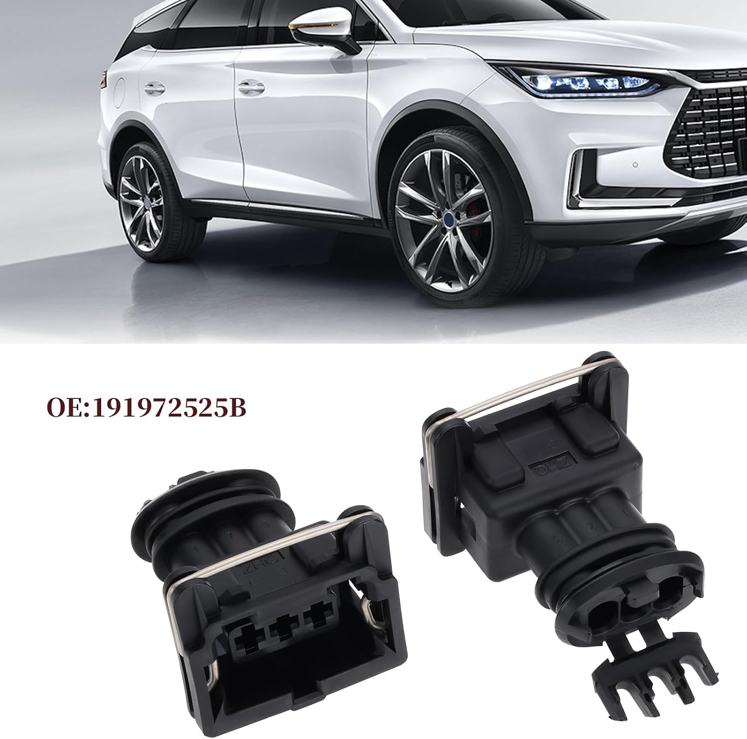 The Lord of the Tools 2pcs 3 Pin TPS IAC Oil Pressure Throttle Valve Connector Automotive Repair Connector Harness Plug Pressure Sensor, Hall Sensor Plug Compatible with Bosch EV1 191972525B