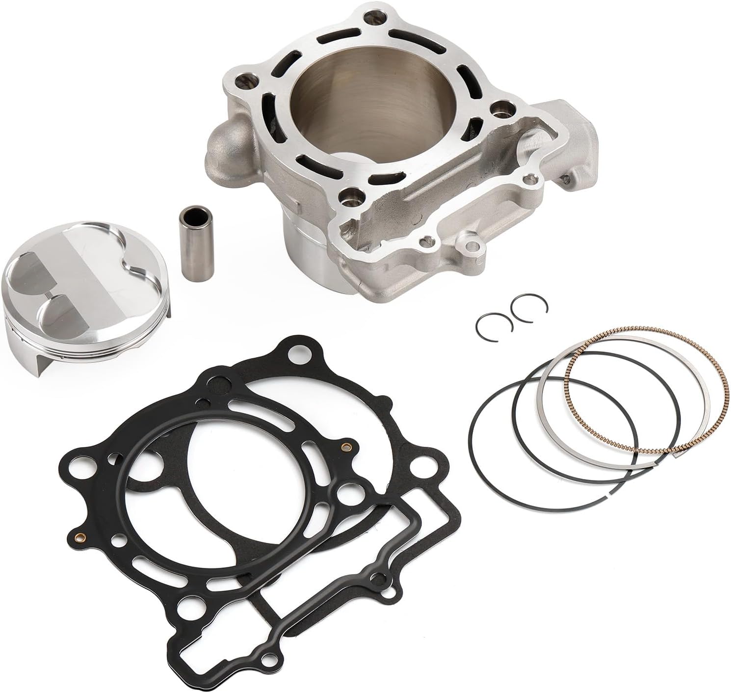 Artudatech STD 77mm Cylinder Jug Piston Gasket Kit for Kawasaki KX 250 F KX250F 2004-2008,for Kawasaki KX250F (KX250-N2) 2005, for Kawasaki KX250F (KX250T6F) 2006