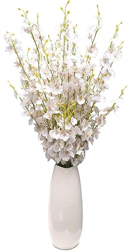 Miniatura 5 de Flores artificiales de seda, flores artificiales a granel, para boda, fiesta, hogar, oficina, decoración, no incluye jarrón