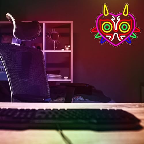 Vista 24 de Letrero de neón con forma de gamepad para decoración de sala de jugadores, letrero de neón para decoración de habitación de niños, letrero de neón