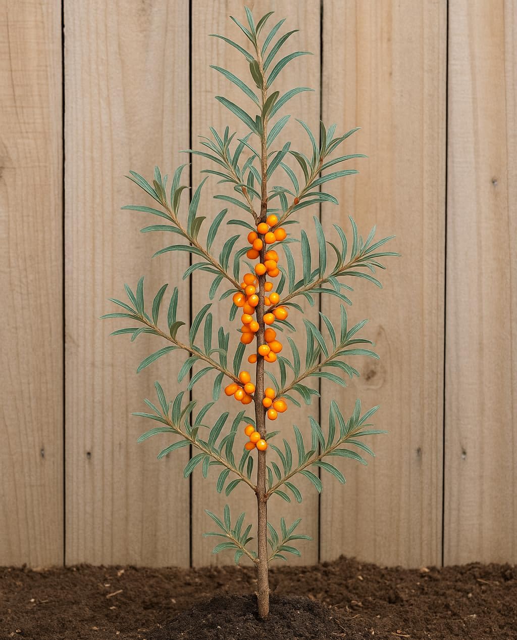 Seaberry Tree Plant, Sea Buckthorn Tree, 1-2 Ft Male or Female tress (This Plant Need a Male Tree for pollination) (Male)