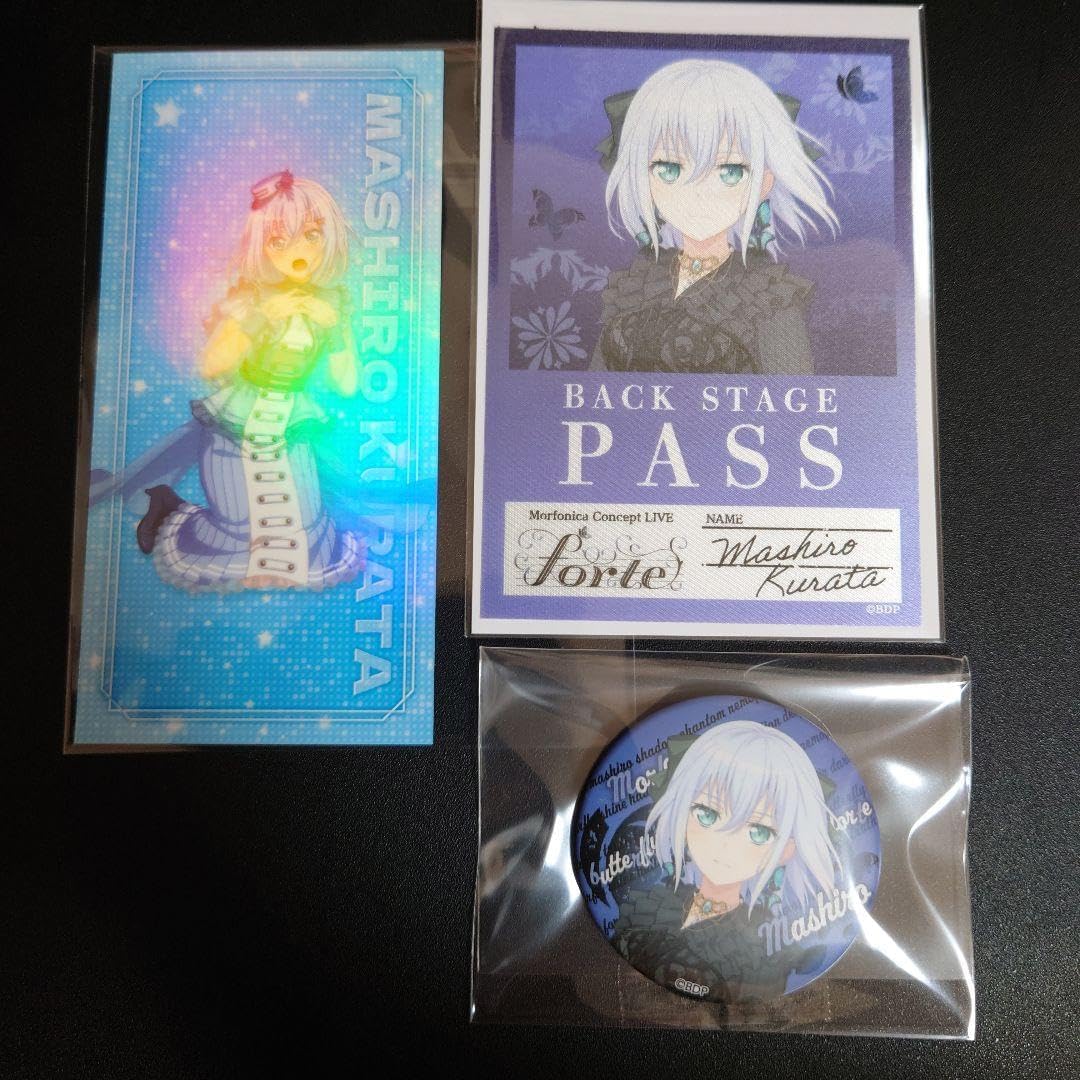 Morfonica 倉田ましろ forte ステッカー 缶バッジ カード6th Single