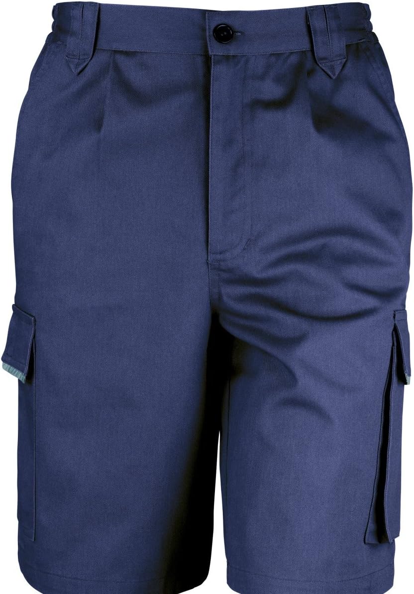 Result Unisex Work-Guard Action Shorts/Workwear (XL) (Navy Blue)
