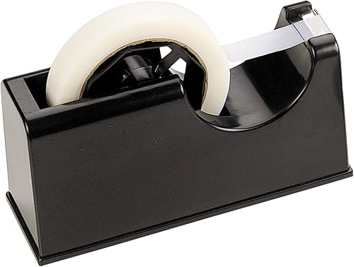 Officemate 2-in-1 Heavy Duty Tape Dispenser 1-Inch and 3-Inch Core, Black (96699)