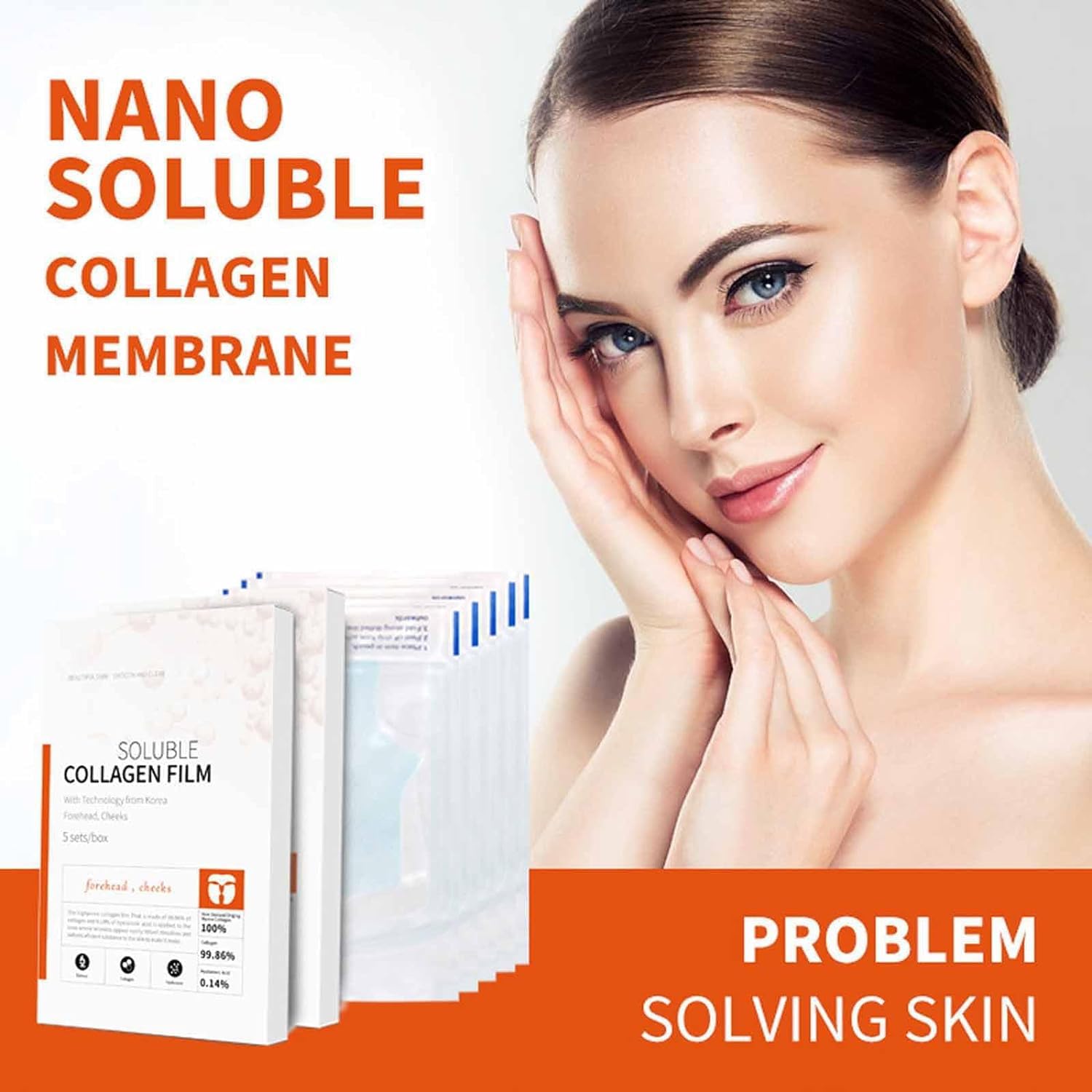 Generic Skinifyx Hydrolyzed Collagen Patches,Skinifyx Collagen Patches,Collagen Hydrating Face Mask,Korean Soluble Collagen Film,Skinifyx Patches with Spray,Highprime Collagen Film For Face (3set)