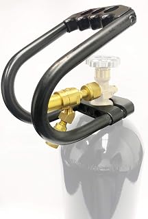 High Flow 150 PSI Fixed Flow Carbon Dioxide Piston Regulator for Tire Inflation with 10# Co2 Tank Handle Kit