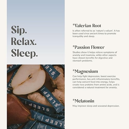 Miniatura 3 de Rookie Wellness, fórmula calmante para dormir en polvo con magnesio y melatonina, suplemento para dormir, vitaminas, relajación, descanso, alivio y