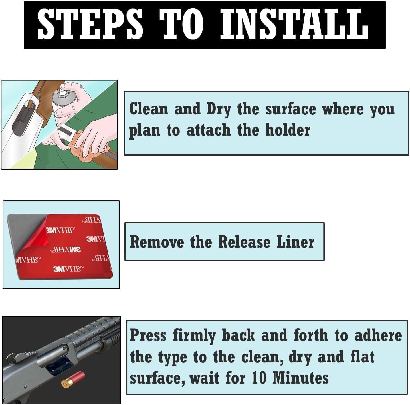 GOTICAL Side Saddle Shell Holder for Mossberg 500/590/Shockwave Series Shutguns, 6 Shells Carrier, 13 Slot Mount