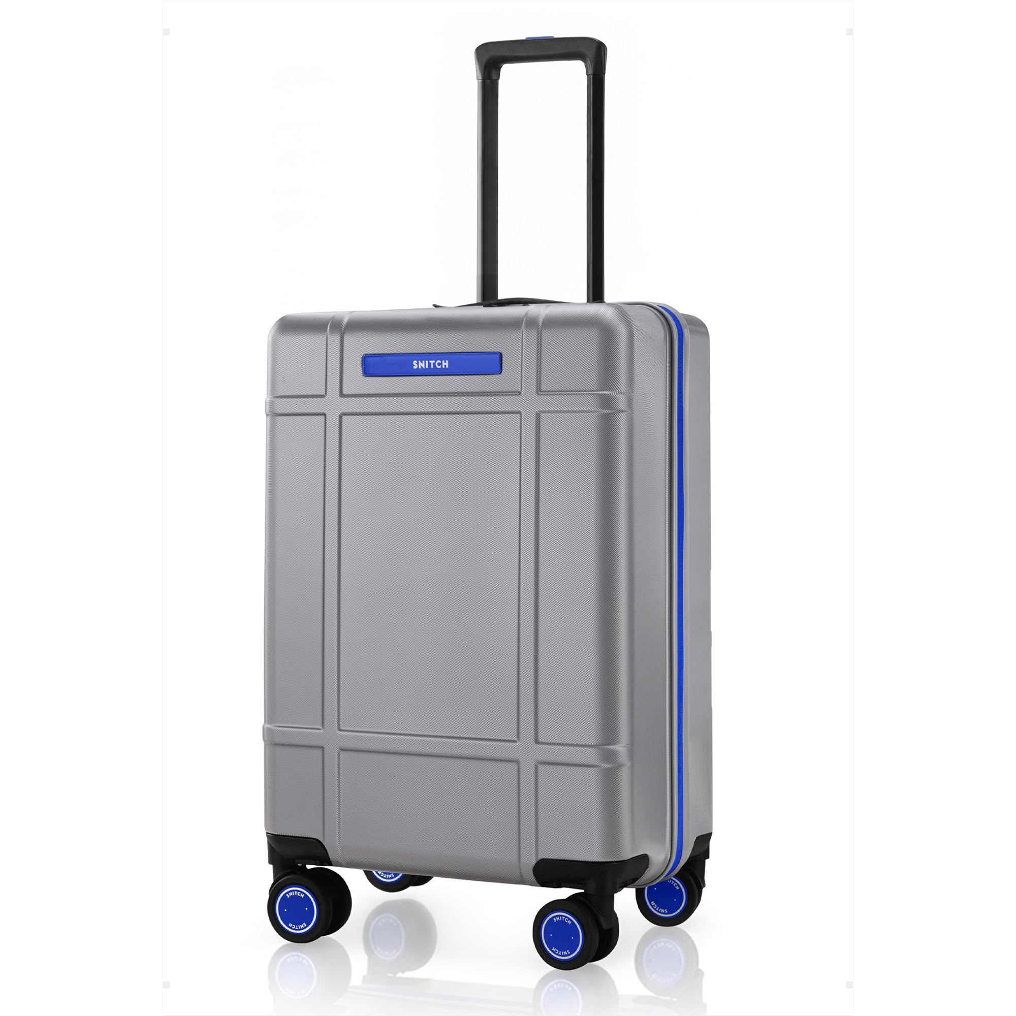 snitch Blink Cabin Size Silver Polycarbonate Hard Travel Suitcase - Trolley Bag Small & Luggage with 8 Wheels, Premium Lock, Wet & Dry Pouch & Free Shoe Bag-picture-32
