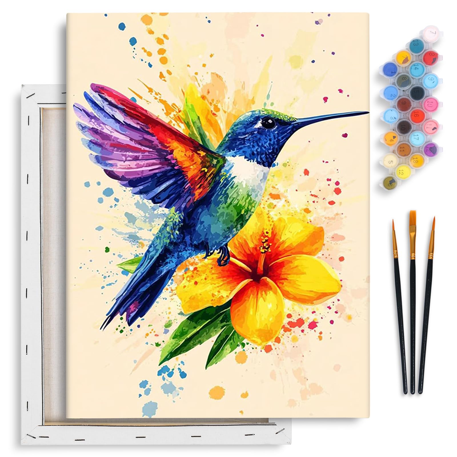 Paint by Numbers Kit - Flowers, Framed! -12 Paint by Numbers Kit - Flowers, Framed! -12