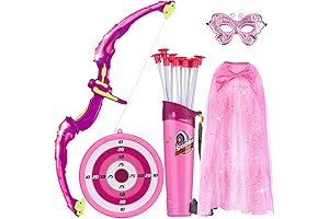 vgofun Kids Bow and Arrow Set with LED Light Up - Archery Playset for Kids