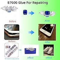 Vista 4 de YiJieWZT b 7000 - Pegamento de 1.7 fl oz para teléfonos, súper pegamento, pegamento de reparación, pegamento de joyería, pegamento transparente, 1.6