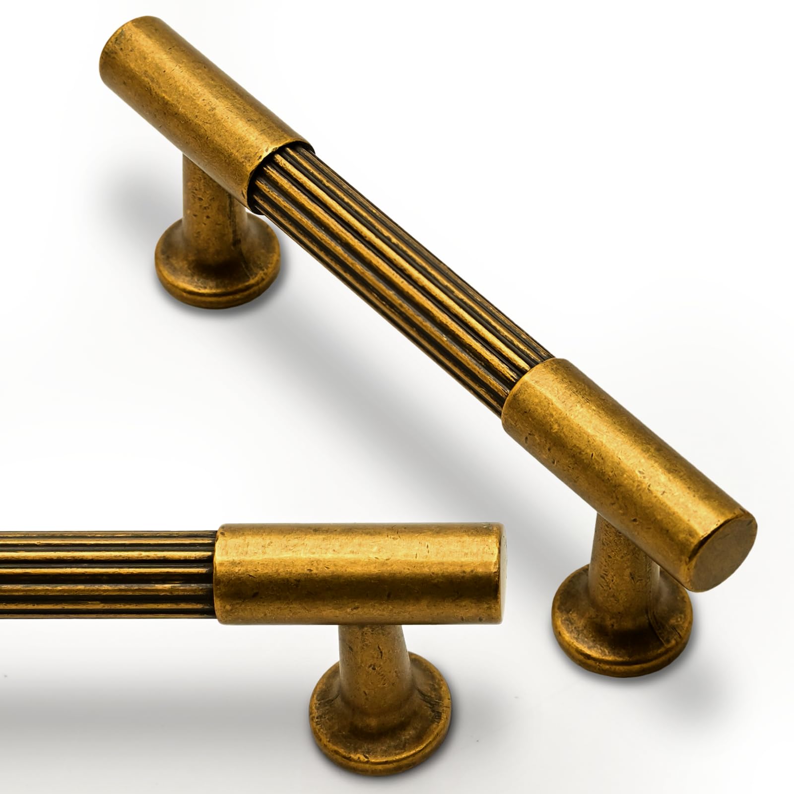 Photo 1 of Asimerdeco AR014 10 Pack Champagne Bronze Cabinet Pulls 6.3 Inch(160mm) Honey Bronze Kitchen Cupboard Handles Solid Heavy Duty Zinc Alloy Drawer Pulls