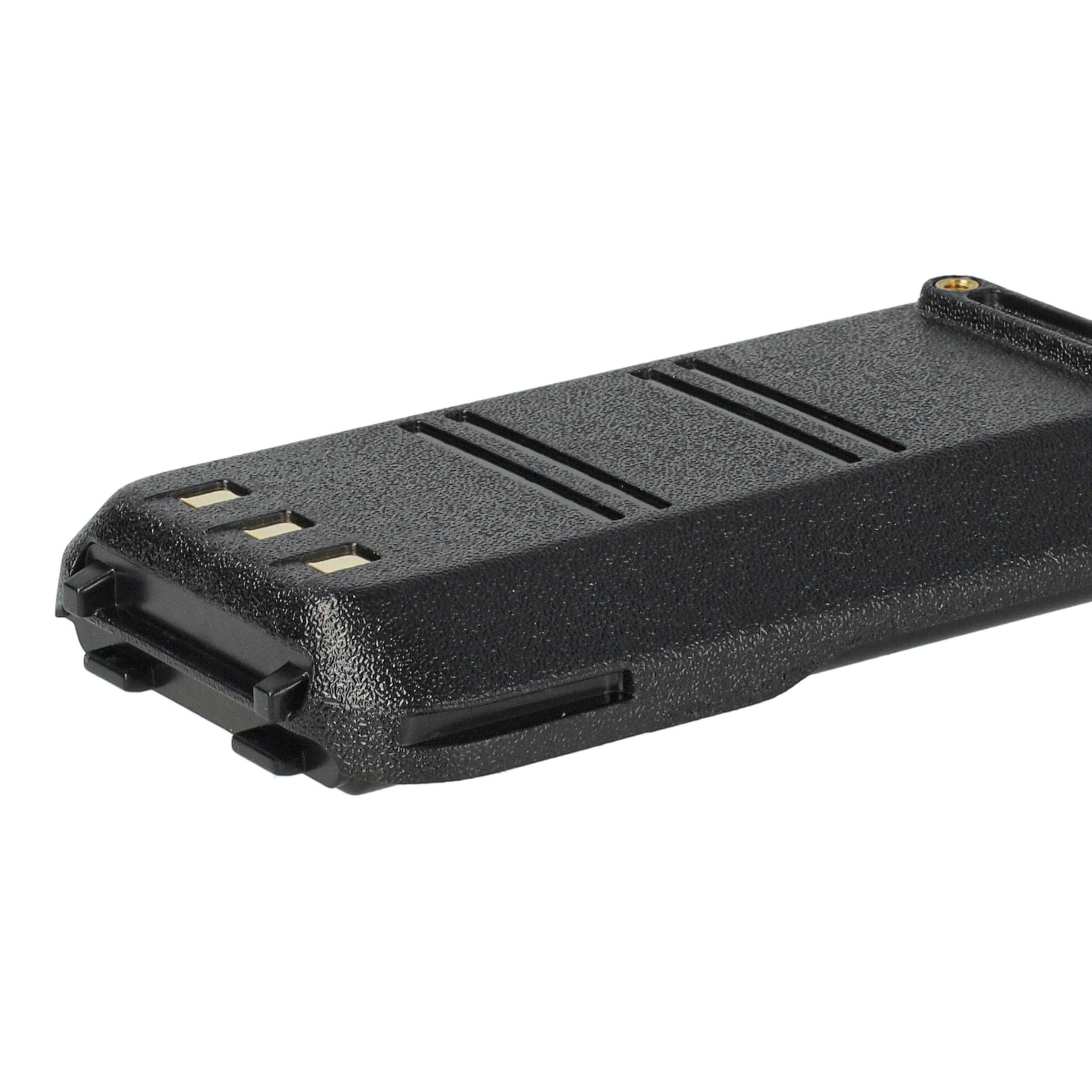 vhbw 2x batteria compatibile con TYT/Tytera MD-446, MD-380 radio (2000mAh, 7,4V, Li-Ion) + clip