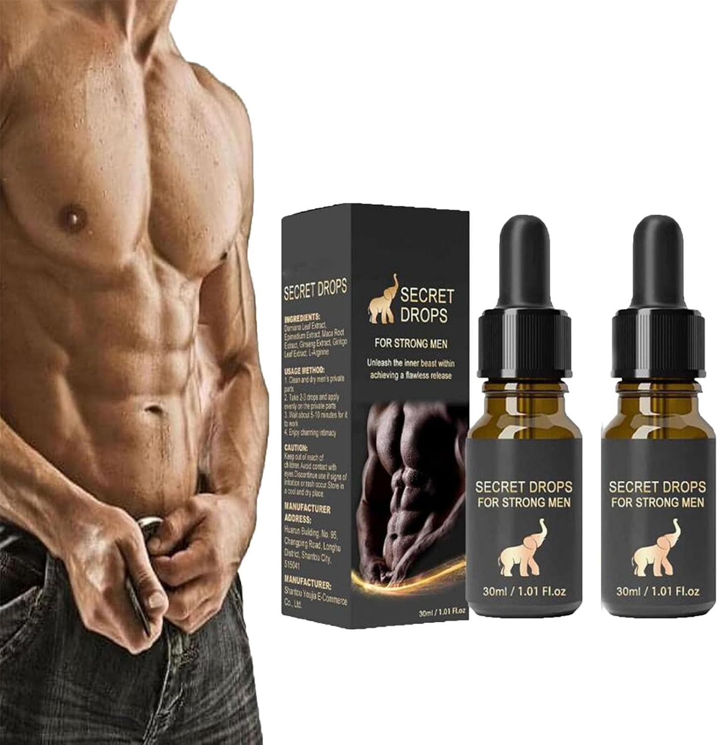 Secret Drop Aafq Secret Drops f r starke M nner Secret Happy Drops Pleasure Peak Oral Drops Verbesserung der Empfindlichkeit und Luststeigerung des Energieniveaus 2 St ck