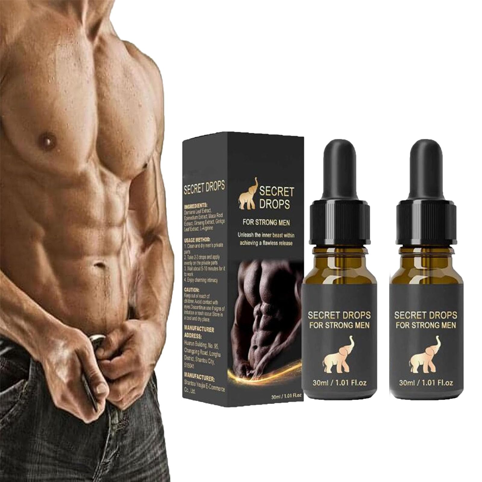 Goniome Secret Drop,Aafq Secret Drops for Strong Men, Secret Happy Drops,Pleasure Peak Oral Drops,Enhancing Sensitivity & Pleasur Boost Energy Levels (2 PCS)