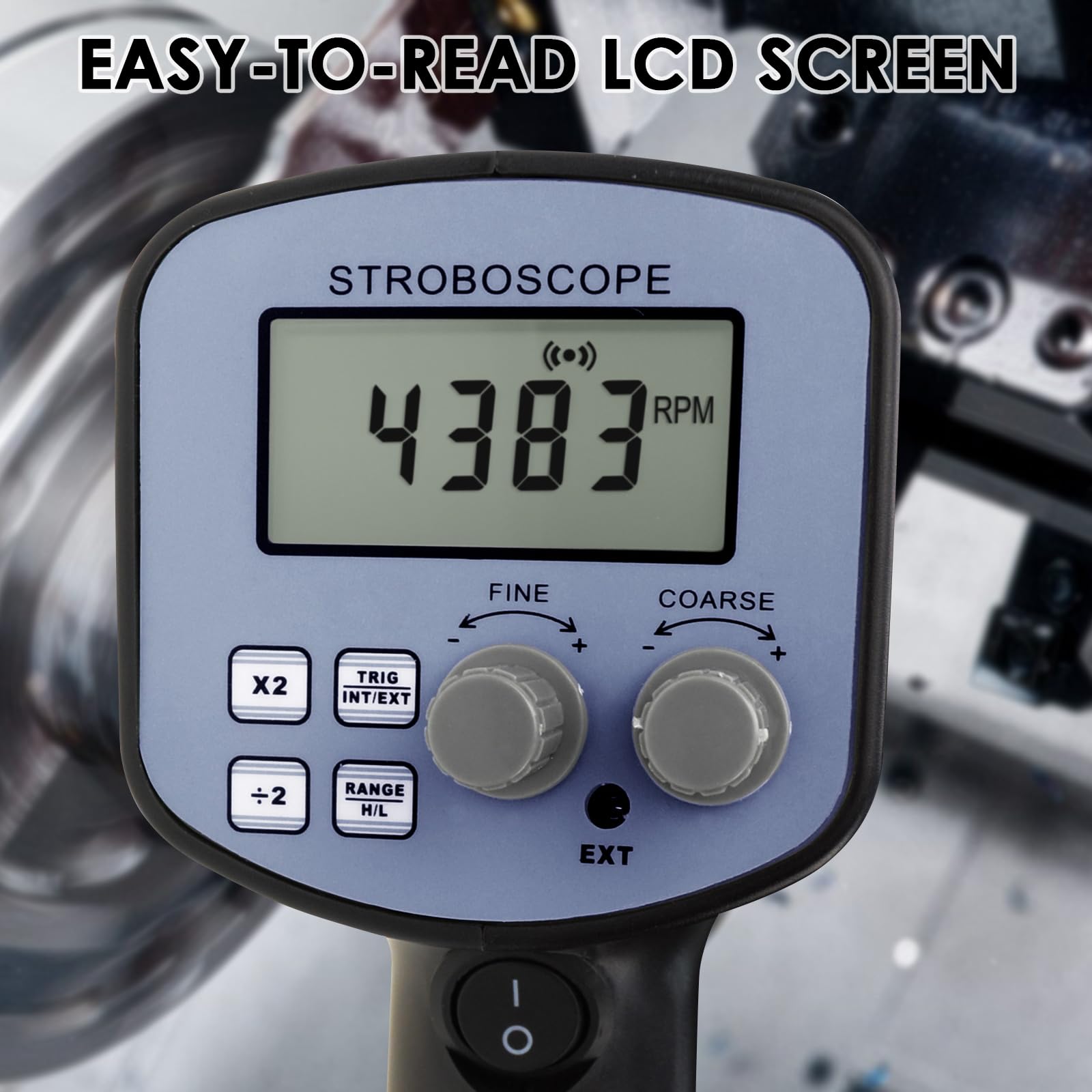 Landtek Instrumentos estroboscopio luz Digital con comprobador de 50 A 12000 FPM