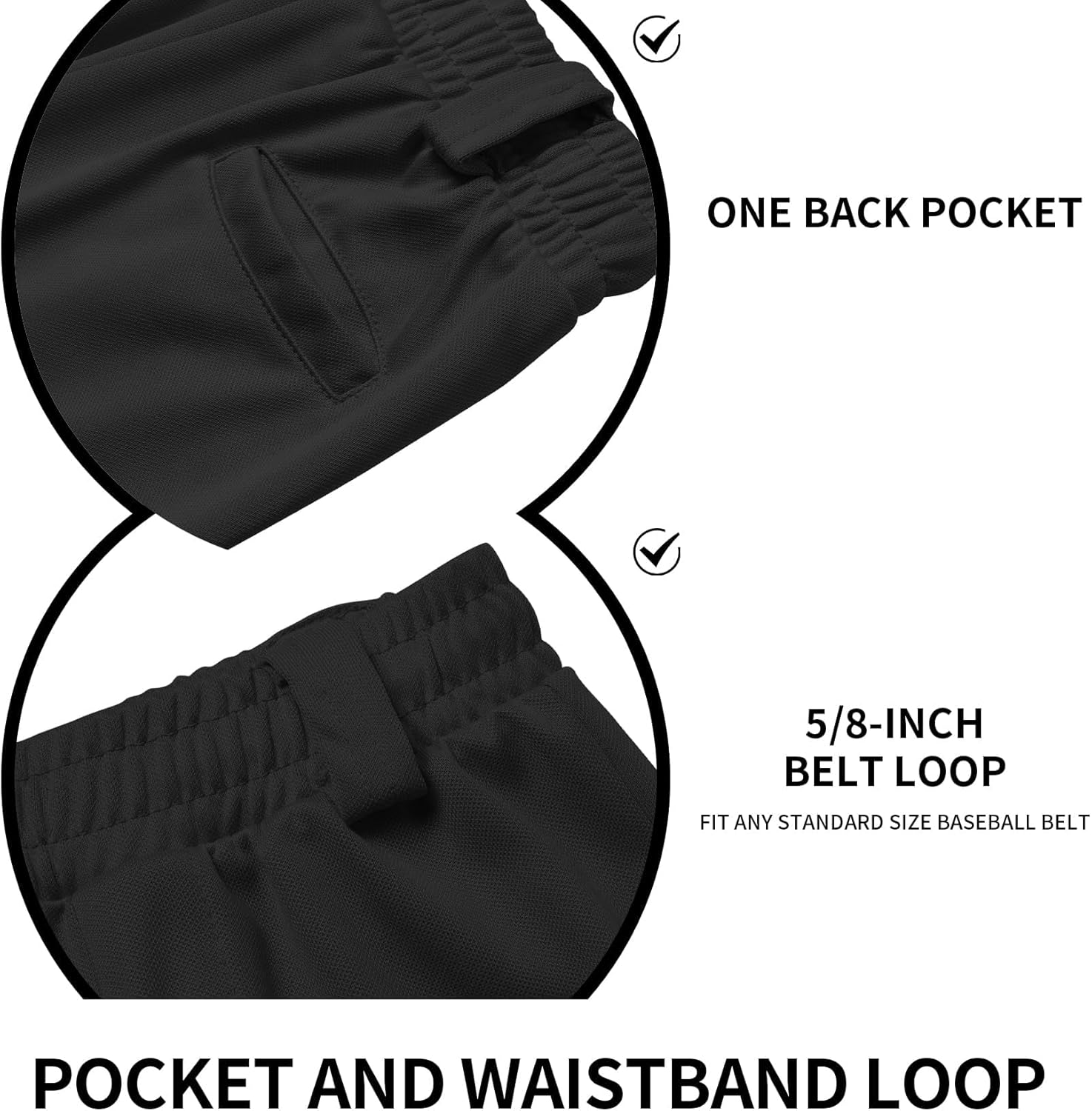 QBK 2T/3T/4T/5T to Youth Toddler Boys Knicker Baseball Pants Girl Softball Pants Kids Tee Ball Pants - Image 5