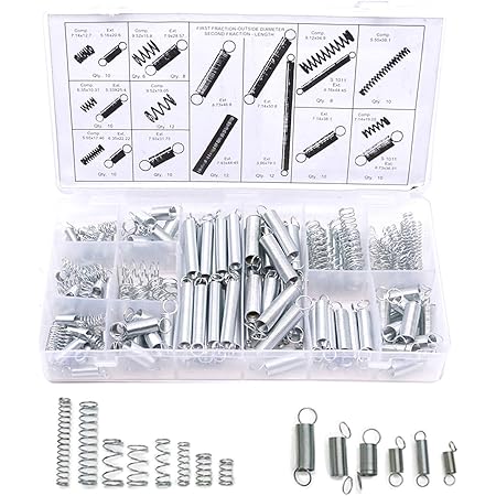 Amazon Co Jp バネ スプリング 0 Pcs 種類 バネセット 圧縮ばね 引張りばね 引きバネ 押しバネ Diy 修理 実験 開発 試作 機構 産業 研究開発用品