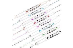 Denvosi 8Pcs Curve Highlighter Pen Set - The Perfect Study Companion