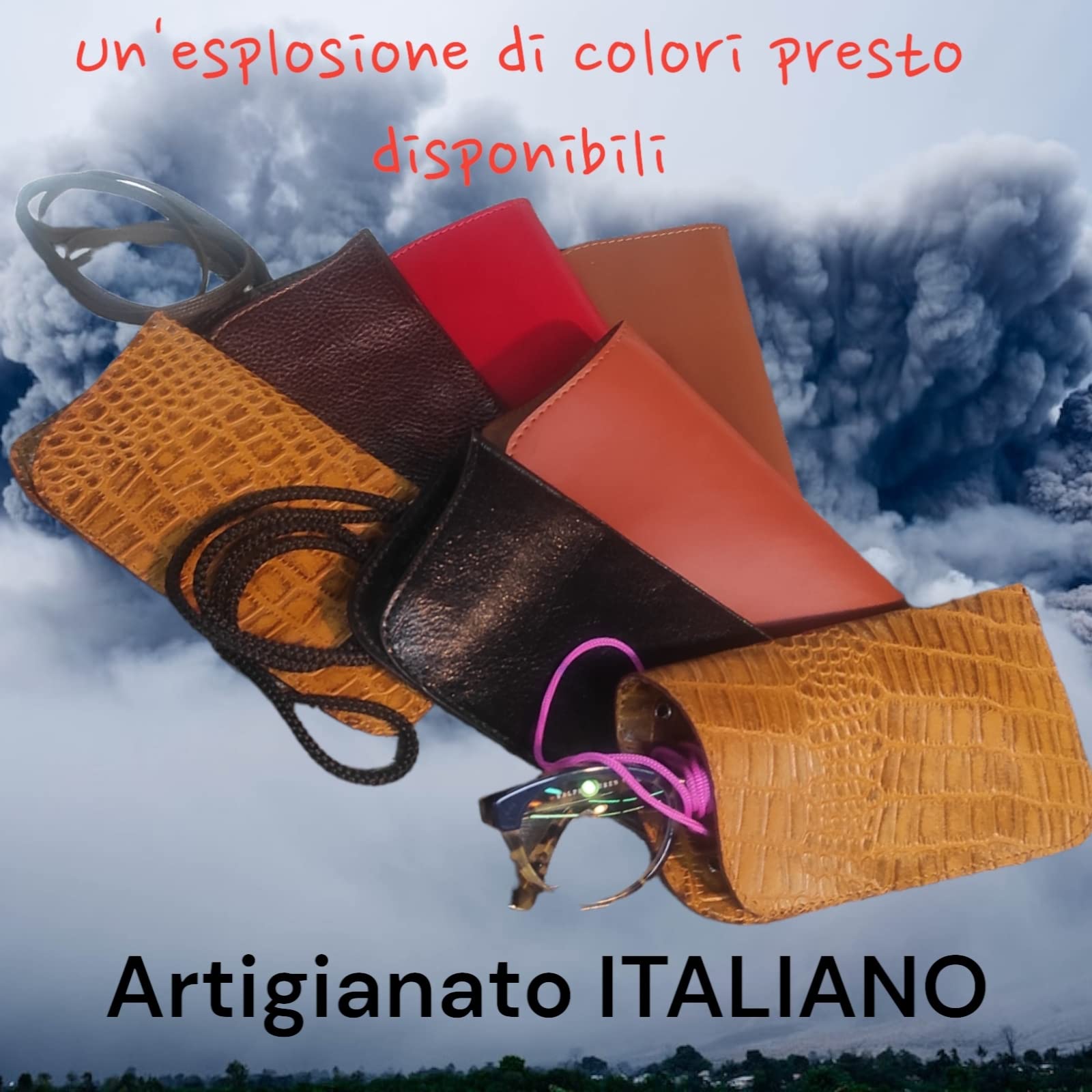 Custodia Occhiali in Pelle di Alta Qualità, Custodia Occhiali Personalizzabile, Custodia per Occhiali Per Uomo e Donna Lavorata a Mano, Portaocchiali Morbido in Cuoio