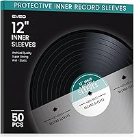 Vista 10 de EVEO 25 fundas interiores de vinilo para discos de vinilo – Papel de arroz antiestático LP para discos de 12 pulgadas – Fundas de disco interiores