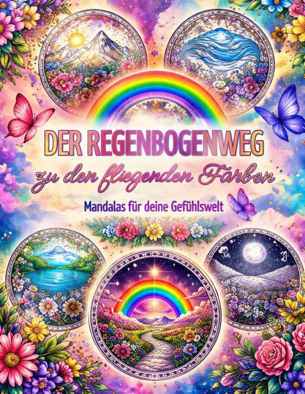 Der Regenbogenweg zu den fliegenden Farben: Mandalas für deine Gefühlswelt