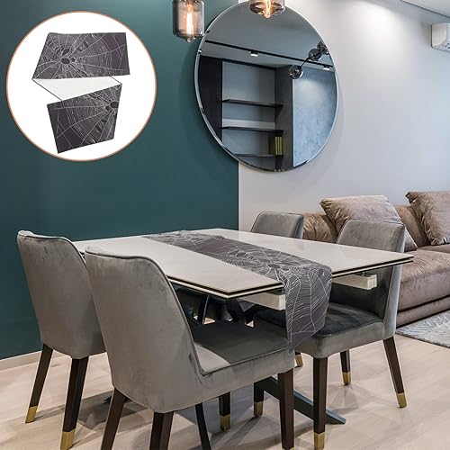 Miniatura 7 de CALLARON Halloween Table Runner Party Table Runner Halloween Table Flag Halloween Party Favors Halloween Fireplace Scarf Trick Decor Table Cloth