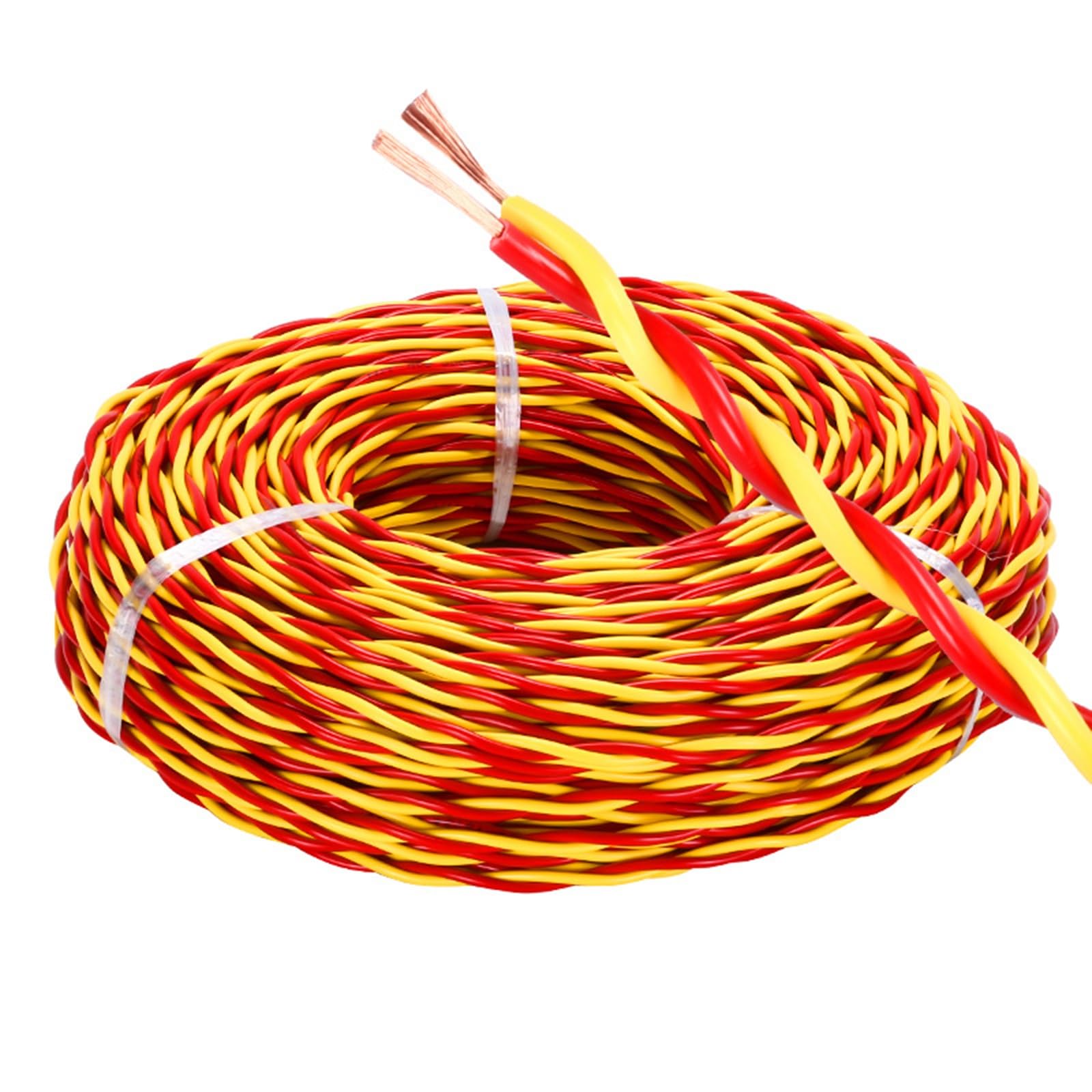 Cable de par trenzado de cobre puro de 1.5mm² blando de alta flexibilidad para audio y led