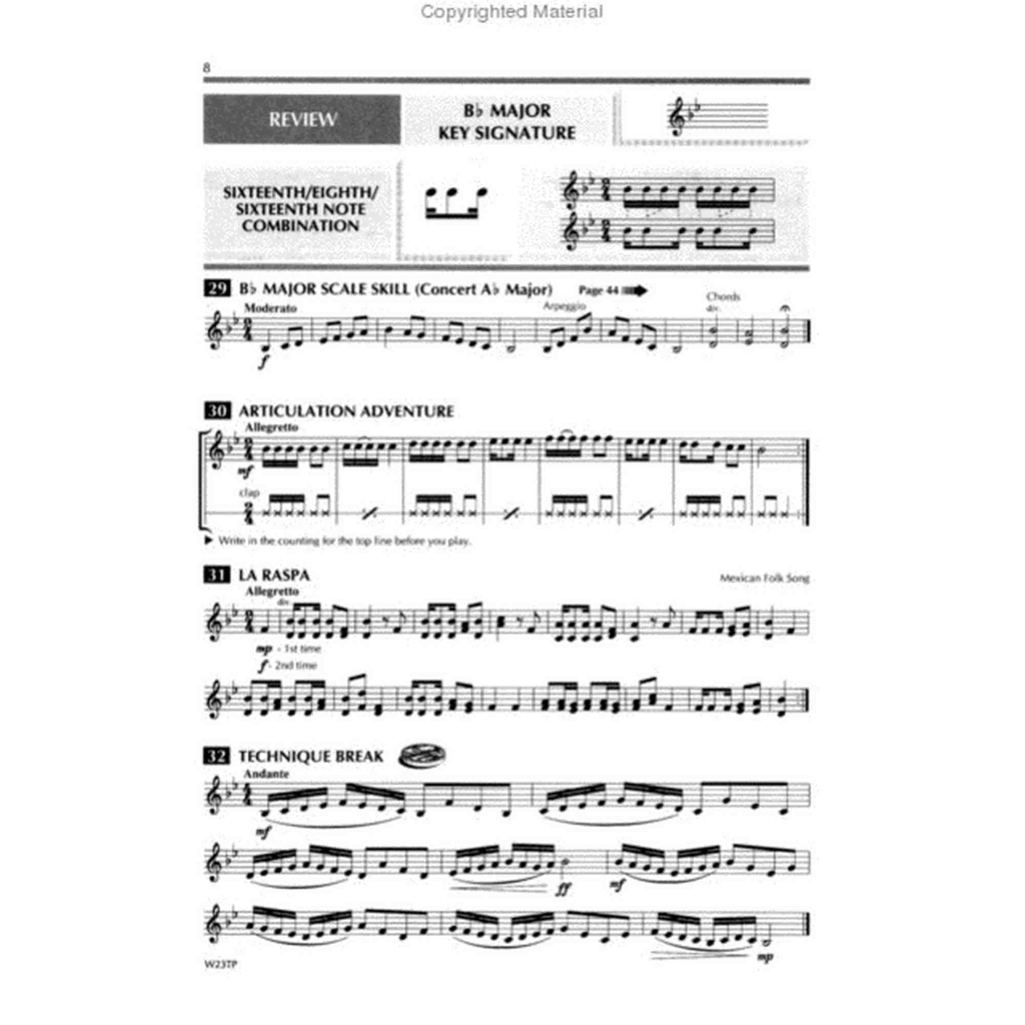 Standard of Excellence, Book 3: Trumpet/cornet, Comprehensive Band Method
