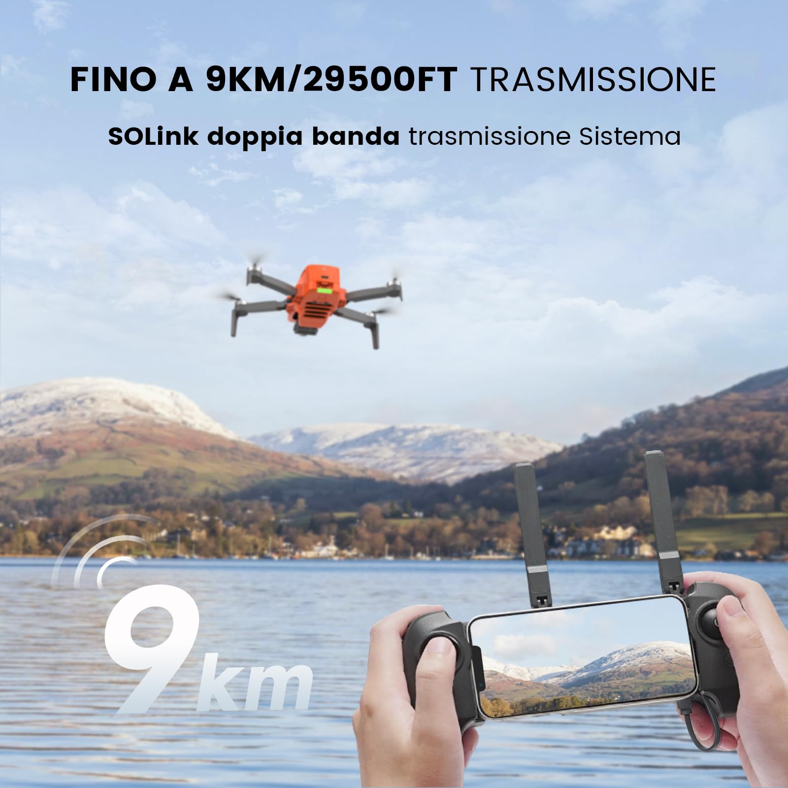 FIMI Mini 3 4K GPS drone 3 assi gimbal, sotto i 249g, video 4K/60FPS, foto 48MP, trasmissione 9KM, 64 minuti volo tempo, video notturno AI, tracciamento visivo, ritorno automatico, adulti principianti