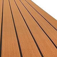 Vista 14 de HZshark Piso de lancha de espuma EVA autoadhesiva de 6mm antideslizante, alfombra marina de teca para lancha, almohadilla de cubierta de espuma