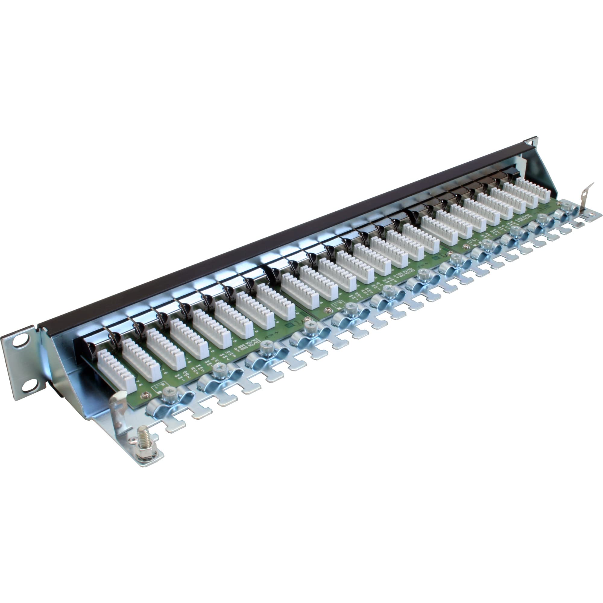 InLine 20274 Patch Panel Cat.6, 24 Porte, 48.26 cm, 19, 1He, Nero