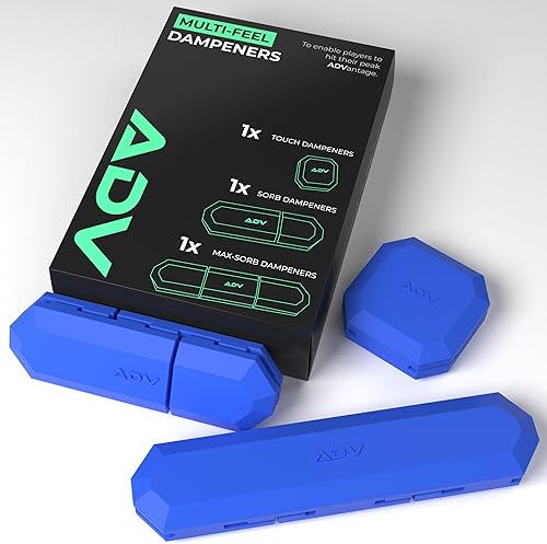 Vista 14 de ADV Tennis Amortiguador con tacto personalizado, paquete de 3, amortiguador de raqueta para reducir la vibración, aliviar los síntomas de lesiones