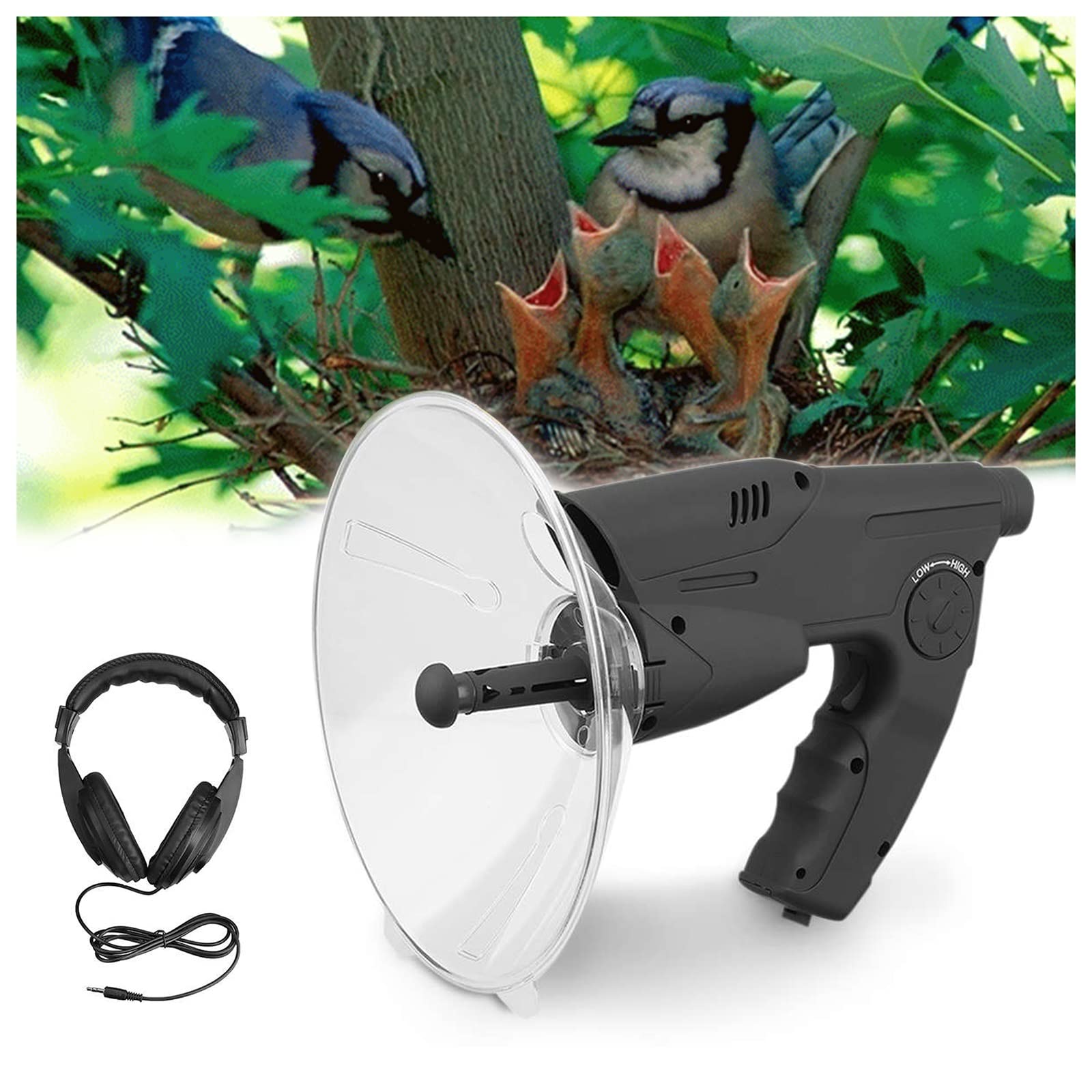 Amazon.com : 8X Parabolic Microphone Monoculars, Outdoor Bird