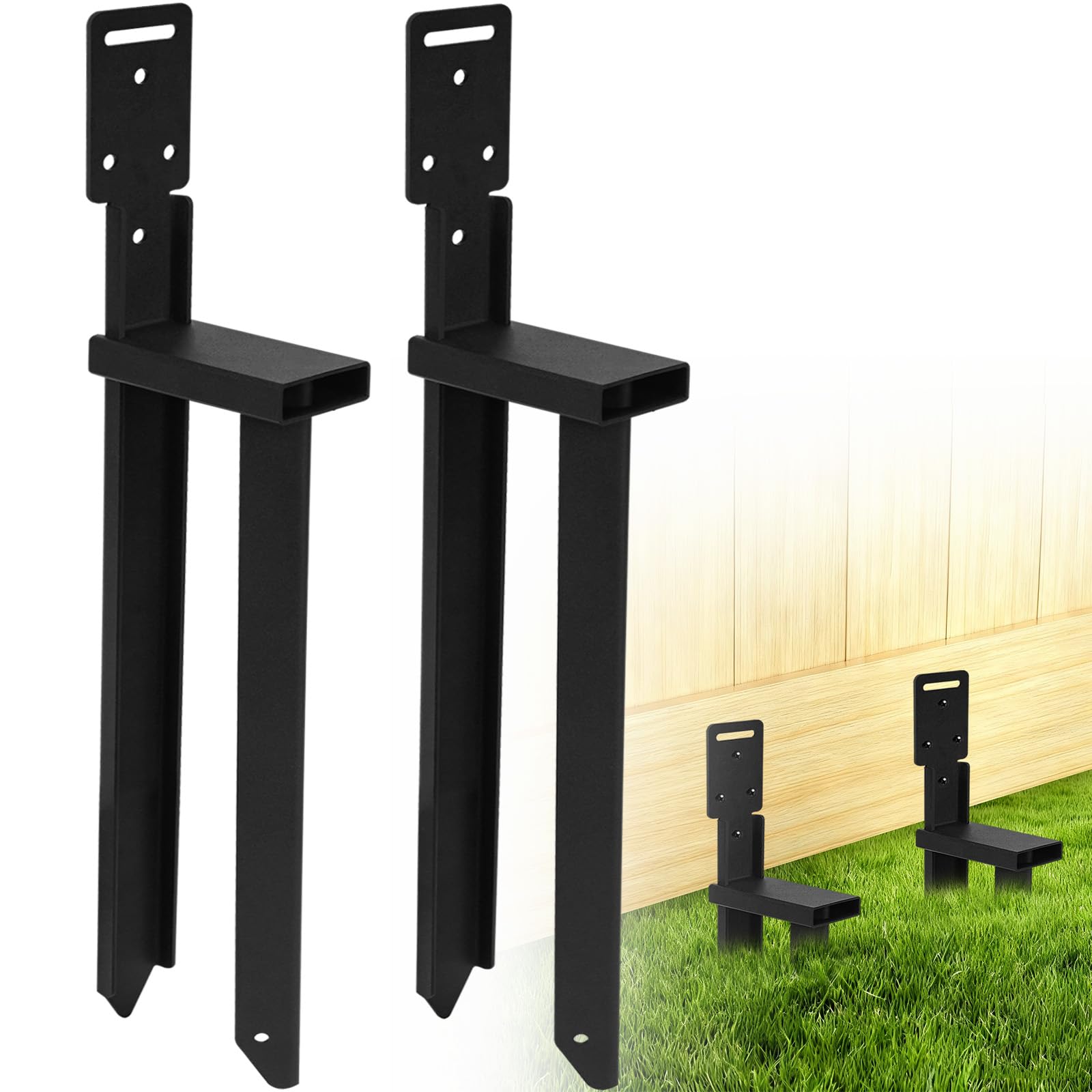 Kit de réparation de piquets de tente résistants avec ancrages au sol pour clôture et abri